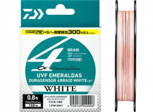 DAIWA UVF EMERALDAS DURA SENSOR X4 WHITE Si2 #0.4(7.1lb)-150m