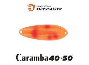 Bassday Caramba Caramba 40 #108 Clear Orange with Red Spots