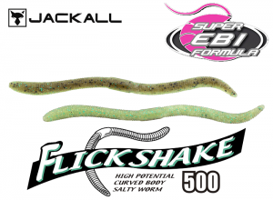Jackall 2025 Flick Shake 500 Green Pumpkin Chart (in stock)
