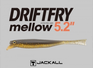 JACKALL DRIFTFRY mellow 5.2inch M Gold black (in stock)