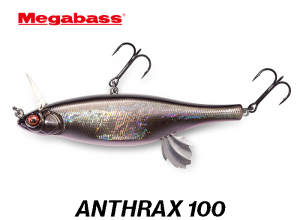 MEGABASS ANTHRAX 100 #10 GG DEADLY BLACK SHAD (in stock)