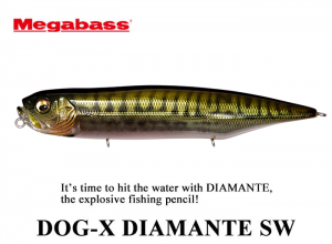 MEGABASS DOG-X DIAMANTE SW #12 FA Green Mackerel (in stock)