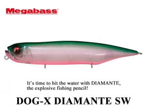 MEGABASS DOG-X DIAMANTE SW #08 PM BAYSIDE GREEN PB