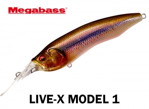 MEGABASS LIVE-X MODEL1 #12 FA KAWAMUTSU (in stock)