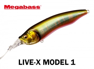 MEGABASS LIVE-X MODEL1 #01 WAGIN OIKAWA (in stock)