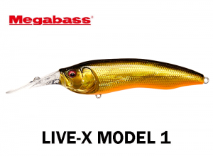 MEGABASS LIVE-X MODEL1 #06 Megabass Gold Black (in stock)