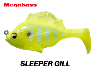 MEGABASS SLEEPER GILL #08 Ghost Lime Chart Gill (in stock)