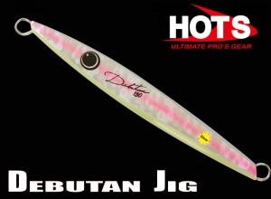 HOTS DEBUTAN JIG 150g 08 Hologram Silver Pink Line Glow (ASK)