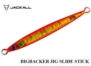 JACKALL BIG BACKER JIG SLIDE STICK 30g Red Gold Magma Holo (in stock)