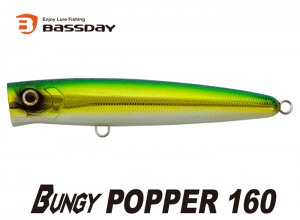 Bassday Bungy Popper 160 MH-89 Gold Green Glitter