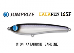 JUMPRIZE LALAPEN 165F #104 KATAKUCHI SARDINE