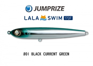 JUMPRIZE LALASWIM 170F #01 BLACK CURRENT GREEN
