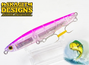 SKAGIT DESIGNS SLIDE BAIT HEAVY ONE 90 Purple Head Pink (in stock)