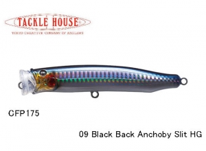 Tackle House FEED POPPER 175 No.09 Black Back Anchoby Slit HG (Available by request)