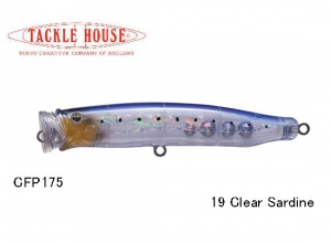 Tackle House FEED POPPER 175 No.19 Clear Sardine (Available by request)