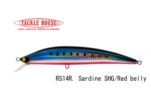 Tackle House K-TEN Blue Ocean BK115SW Color. RS14R. Sardine SHG/Red belly (Available by request)