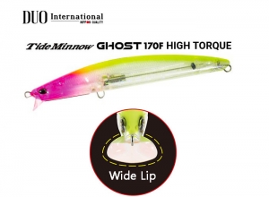 DUO Tide Minnow GHOST 170F HIGH TORQUE CLA0602 Clear Pink Head Chart (in stock)
