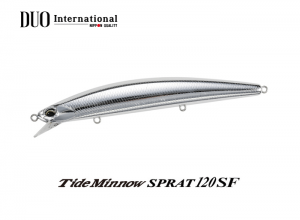 DUO Tide Minnow SPRAT 120SF MCC0522 UV Silver Bait (In stock)