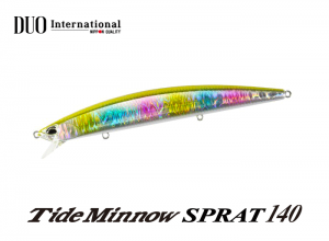 DUO Tide Minnow SPRAT 140SF CPA0608 Gold Rainbow (In stock)