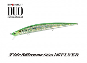 DUO Tide Minnow Slim 140 FLYER Inakko Lime Chart CPA3512