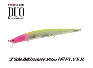 DUO Tide Minnow Slim 140 FLYER Clear pink head chart CLA0602