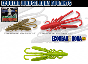 ECOGEAR Aging Aqua Bug Ants 3.3inch J12 Twilight Chartreuse Glow