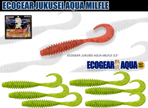 ECOGEAR Aging Aqua Milfle 3.3inch J12 Twilight Chartreuse Glow