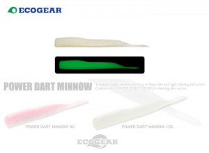 ECOGEAR POWER DART MINNOW 105mm / 090:Super Glow Hologram