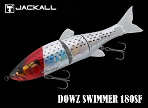 JACKALL DOWZ SWIMMER 180SF Red head dotted gizzard shad