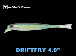 JACKALL RV-DRIFTFRY 4.0inch Dark Thunder Clear Bait (in stock)