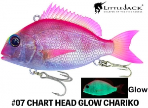 LITTLE JACK CHARIKOM 65mm-24g #07 CHART HEAD GLOW CHARIKO (in stock)