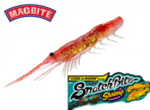 MAGBITE Snach Bite Shrimp 4inch #01 Red Gold Shrimp (in stock)