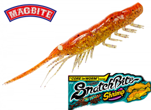 MAGBITE Snach Bite Shrimp 4inch #09 Orange Gold Shrimp (in stock)