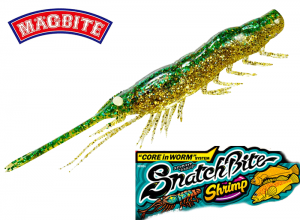 MAGBITE Snach Bite Shrimp 4inch #12 Green Gold Shrimp (in stock)