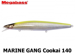 MEGABASS MARINE GANG Cookai 140 Floating GG Chart back konoshiro 2 (in stock)