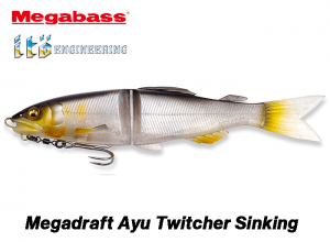 MEGABASS Magadraft Ayu Twitcher Sinking #04 Brilliant Ayu (in stock)