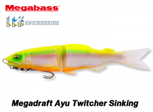 MEGABASS Magadraft Ayu Twitcher Sinking #07 Ghost Chart back Ayu (in stock)