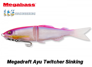 MEGABASS Magadraft Ayu Twitcher Sinking #08 Pink Back Galaxy Ayu (in stock)