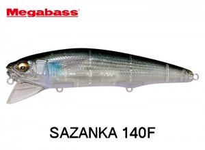 MEGABASS SAZANKA 140F GG Clear Mullet
