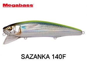 MEGABASS SAZANKA 140F LZ Chart Mullet (in stock)
