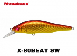 MEGABASS X 80 BEAT SaltWater #11 Red Gold