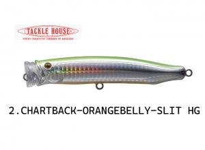 Tackle House FEED POPPER 175 No.02 Chart back-Orange belly-Slit HG (Available by request)