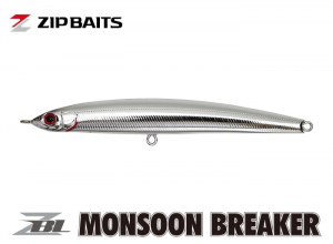 Zip Baits ZBL MONSOON BREAKER #692 All-Metal Silver / Red Eye