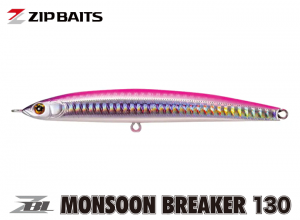 Zip Baits ZBL Monsoon Breaker 130 #722 Hologram Pink Back