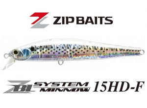 Zip Baits ZBL SYSTEM MINNOW 15HD-F #428 Crystal Mullet / FL