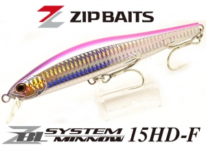 Zip Baits ZBL SYSTEM MINNOW 15HD-F #722 Holo Pink Back