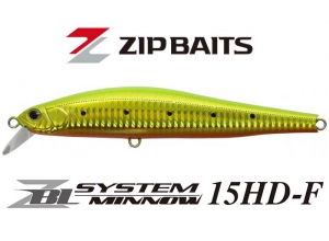 Zip Baits ZBL SYSTEM MINNOW 15HD-F #907 Chart Gold Sardine