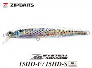 Zip Baits ZBL SYSTEM MINNOW 15HD-S #428 Crystal Mullet / FL