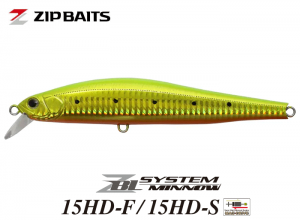 Zip Baits ZBL SYSTEM MINNOW 15HD-S #907 Chart Gold Sardine