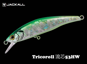 JACKALL Tricoroll Ryushin 43HW Flash green back (in stock)